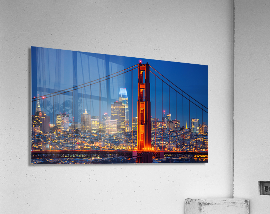 Golden View San Francisco Acrylic Print