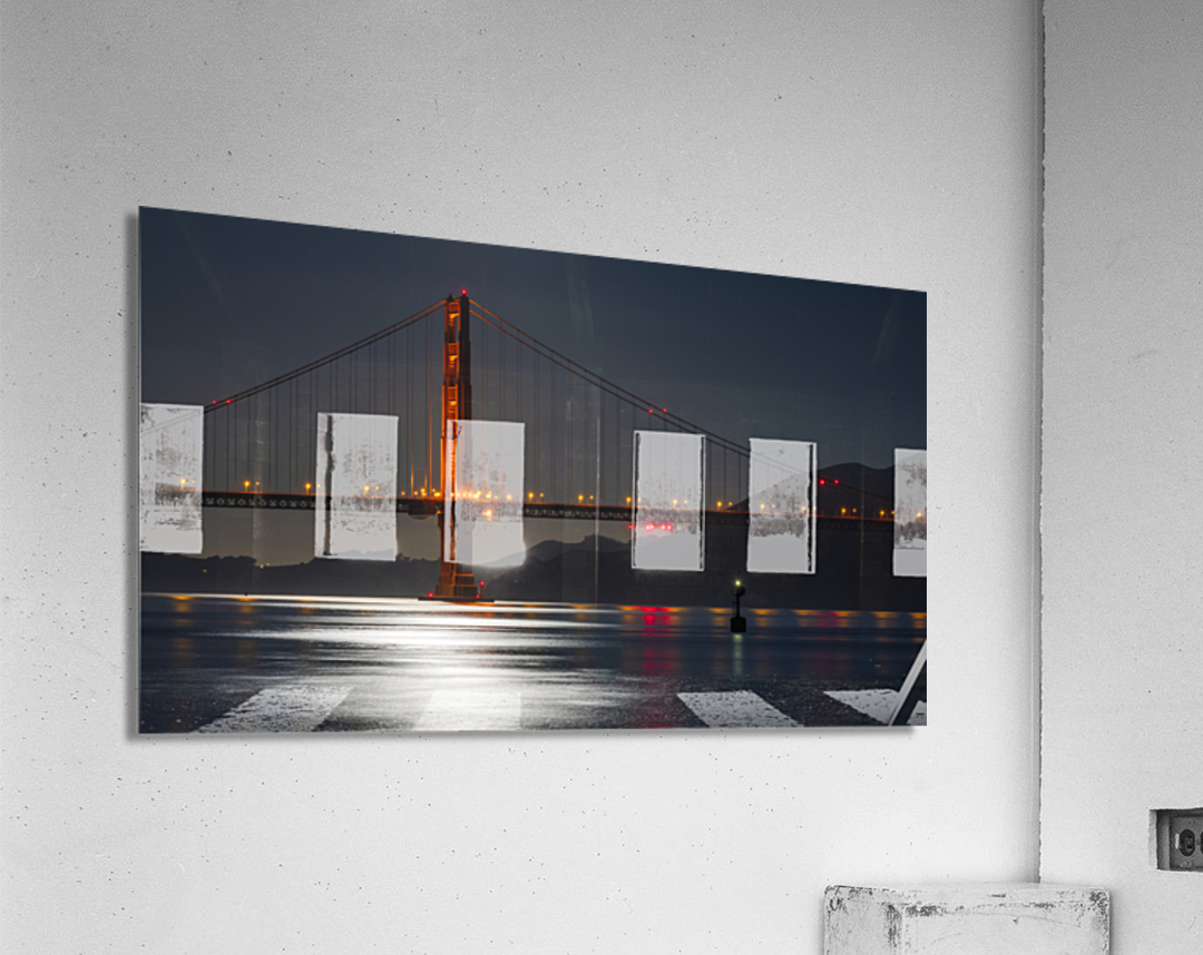 Moon Light Bay Area Acrylic Print