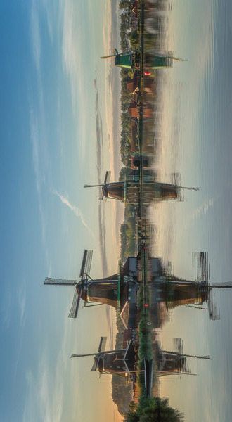 Dutch Windmills Zaanse Schans Print