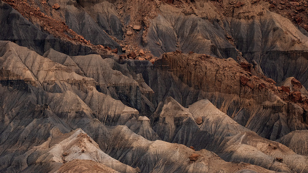 Factory Butte Utah | Erosion and Texture in Desert Landscape Print