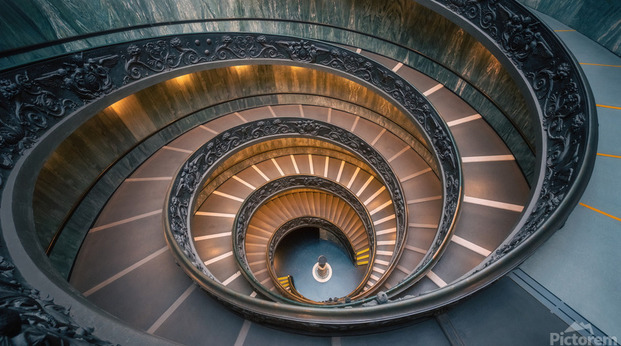 Vatican Spiral Stairs  Print