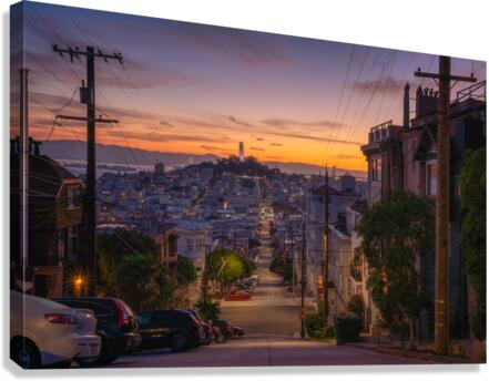 STREETS OF SAN FRANCISCO DUTCH PHOTOGRAPHER  Canvas Print