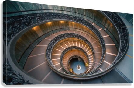 Vatican Spiral Stairs Canvas Print