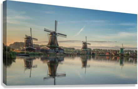 Dutch Windmills Zaanse Schans Canvas print