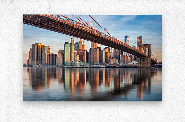 Manhattan Skyline   Metal print