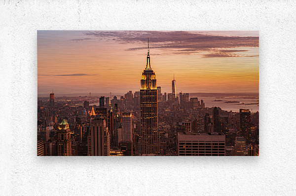 Manhattan From Above  Metal print