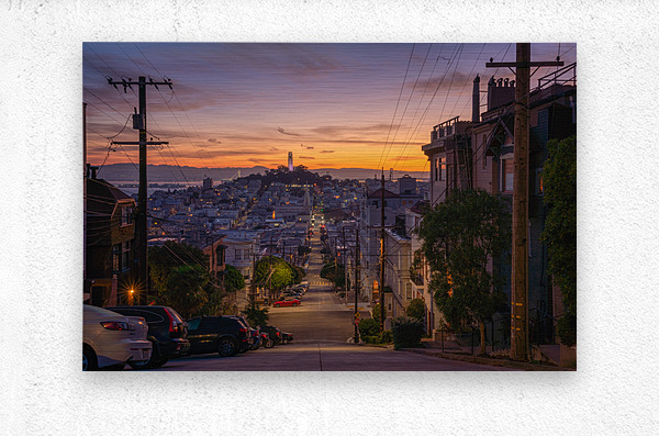 Streets of San Francisco  Metal print