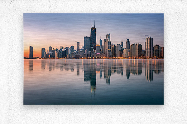 Chicago Illinois Skyline  Metal print