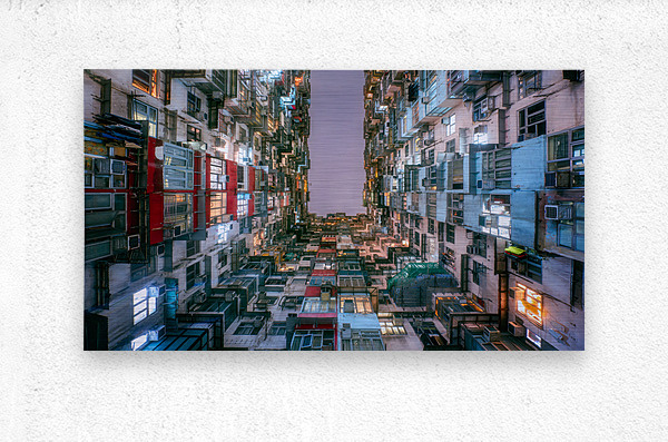 Monster Building Hong Kong  Metal print