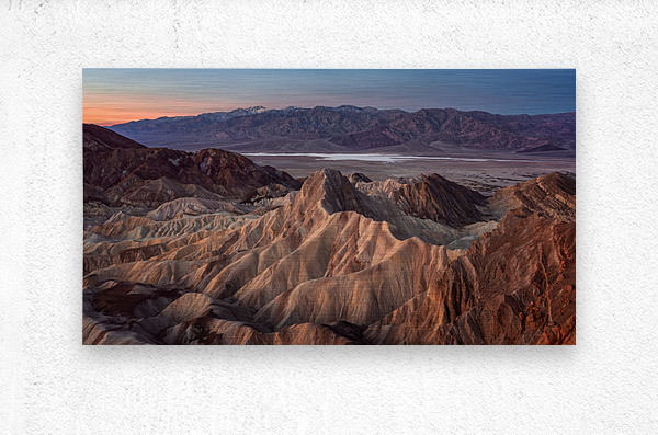 Zabriskie Point Death Valley  Metal print