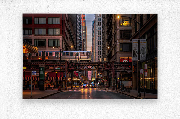 The City Chicago  Metal print
