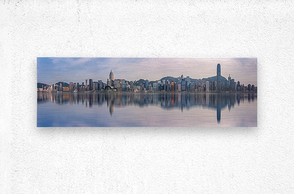Hong Kong Skyline Panorama  Metal print