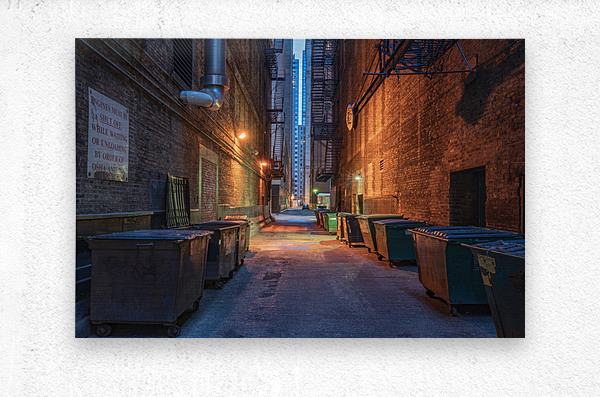 Chicago Back Alley  Metal print