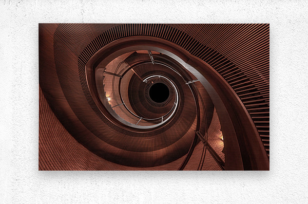 Spiral Staircase Osaka  Metal print