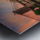 NYC Skyline at Dawn | Brooklyn and Manhattan Bridges Reflected Metal print