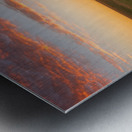 Mont Saint Michel France | Dramatic Sunset and Scenic Waterways Metal print