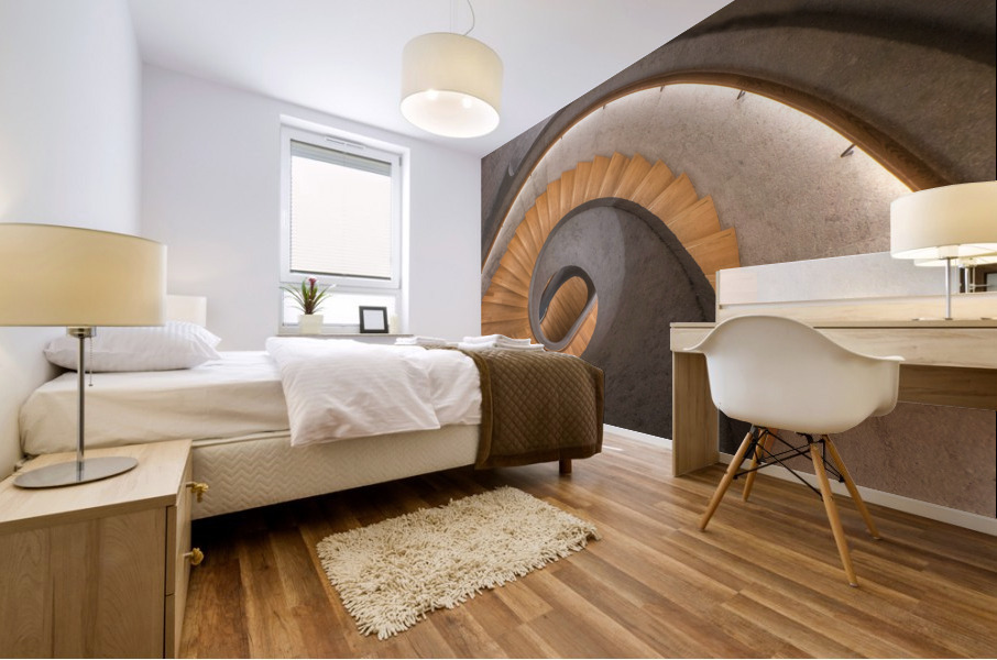 Spiral Stairs Hong Kong Mural print