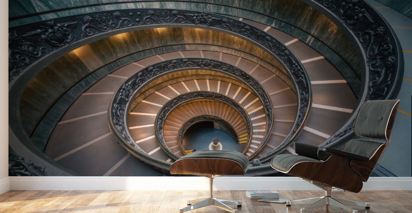 Vatican Spiral Stairs Wall Murals