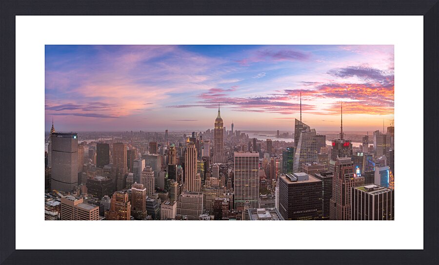 On Top of New York Picture Frame print