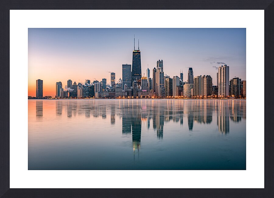 Chicago Illinois Skyline Frame print