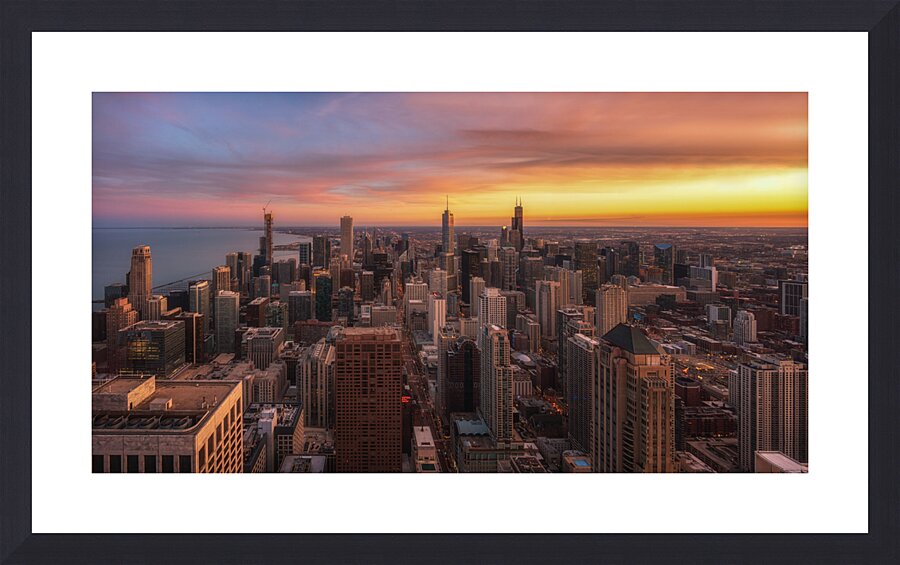 Chicago 360 Picture Frame print