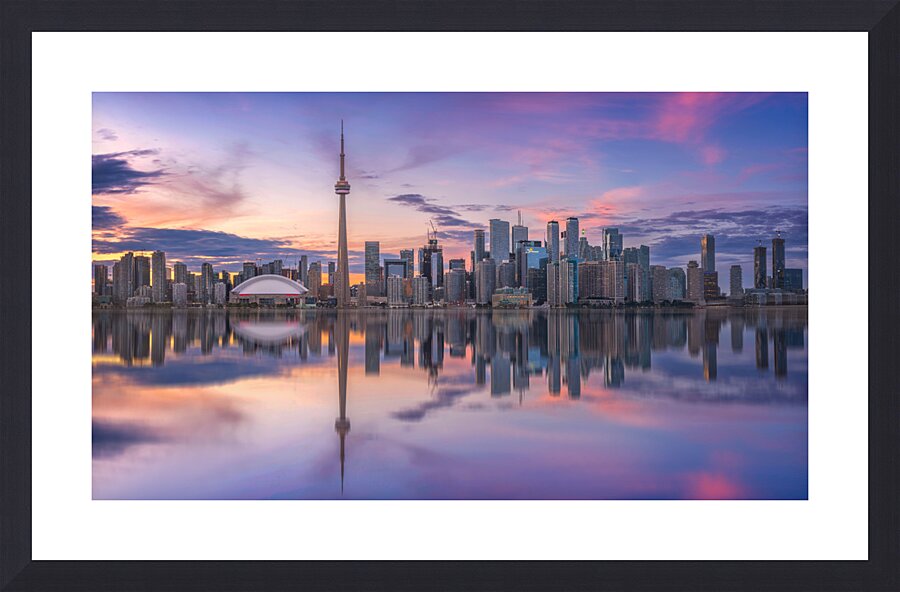 Toronto Skyline Picture Frame print