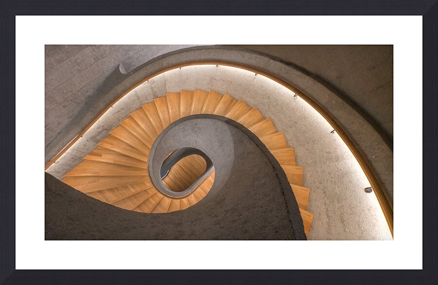 Spiral Stairs Hong Kong Picture Frame print