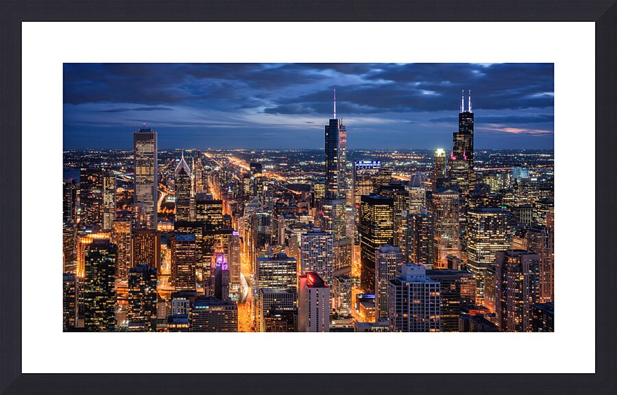 Chicago Blues Picture Frame print