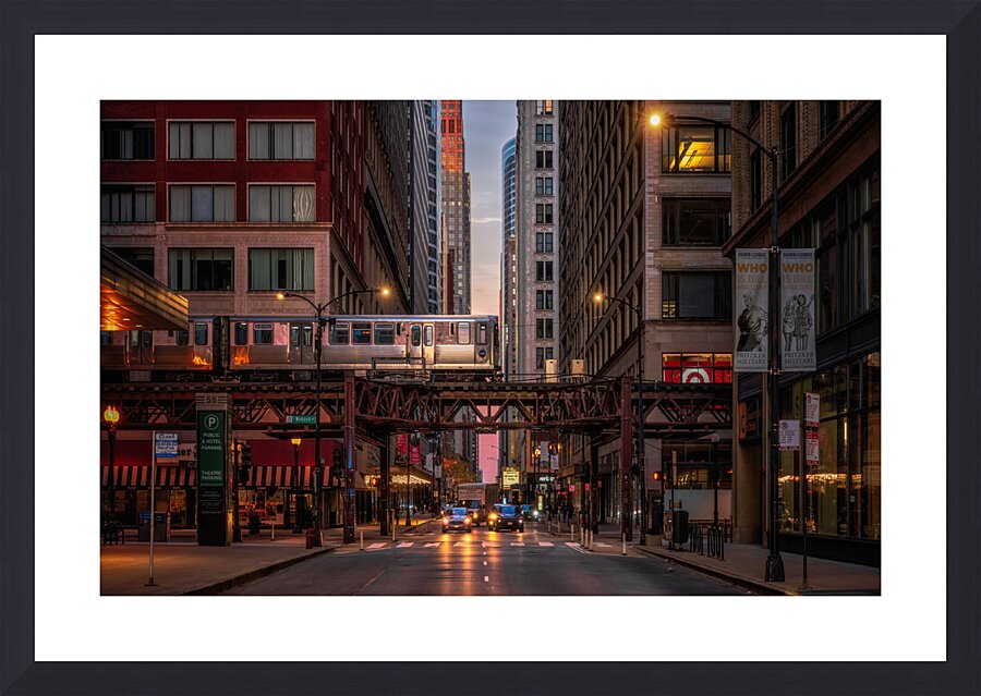 The City Chicago  Framed Print Print