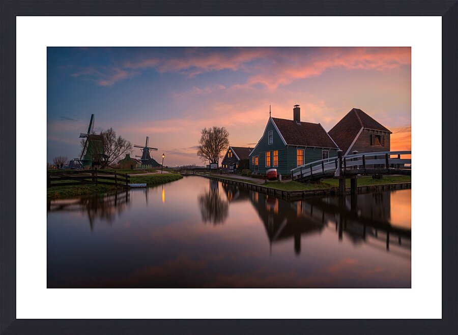 Dutch Landscape Picture Frame print
