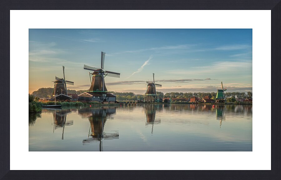 Dutch Windmills Zaanse Schans Picture Frame print