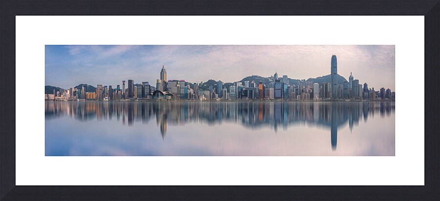 Hong Kong Skyline Panorama Picture Frame print