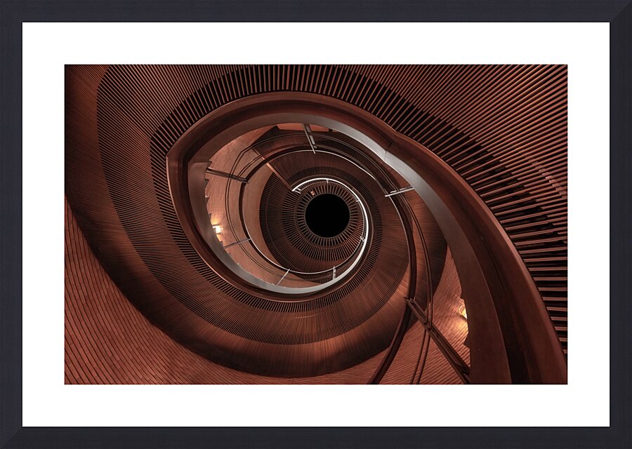 Spiral Staircase Osaka Picture Frame print