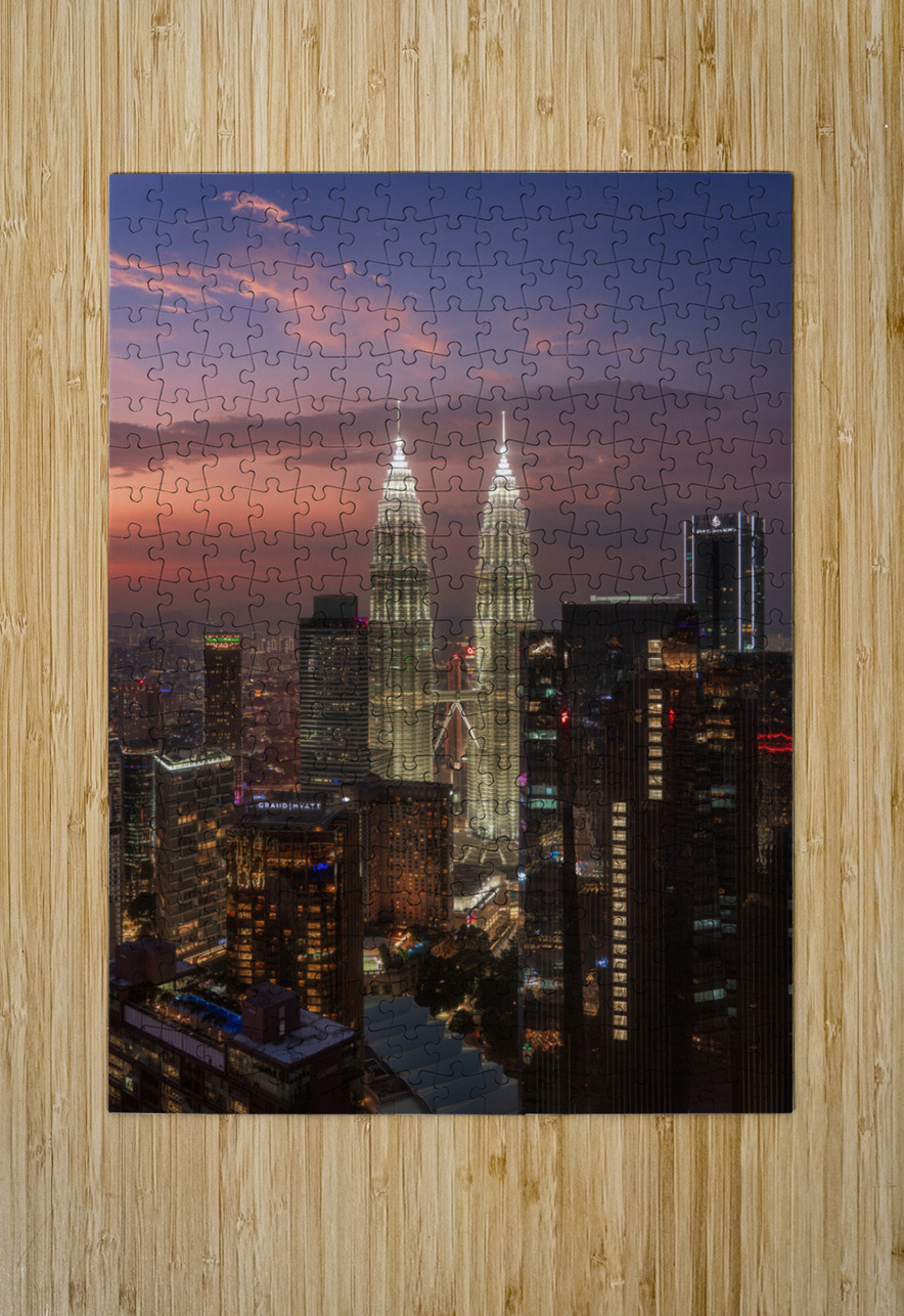 Twin Towers Kuala Lumpur Dutch Photographer Puzzle printing