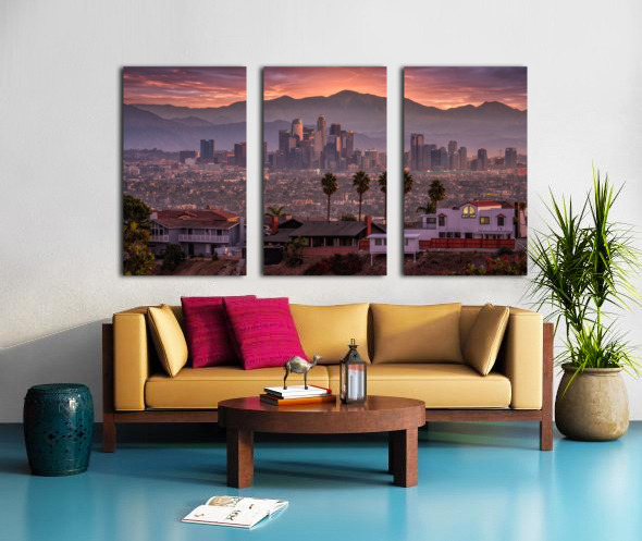 L.A. Sunrise Split Canvas print
