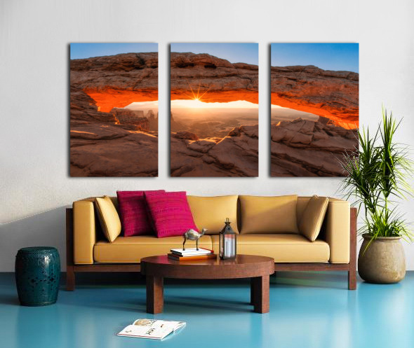 Mesa Arch Canyonlands Split Canvas print