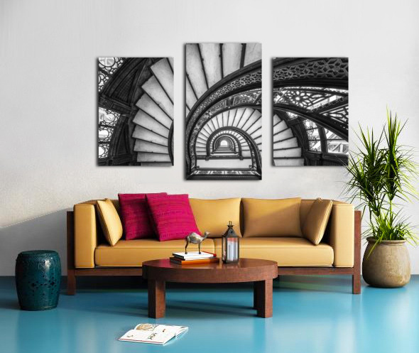 The Rookery Spiral Stairs Canvas print