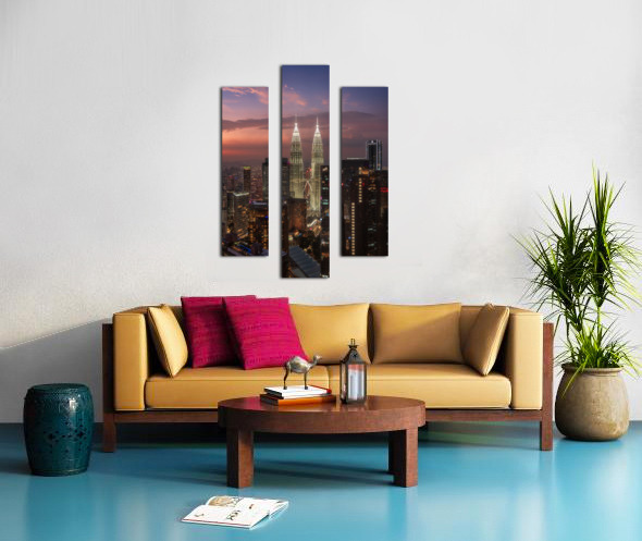 Twin Towers Kuala Lumpur Canvas print