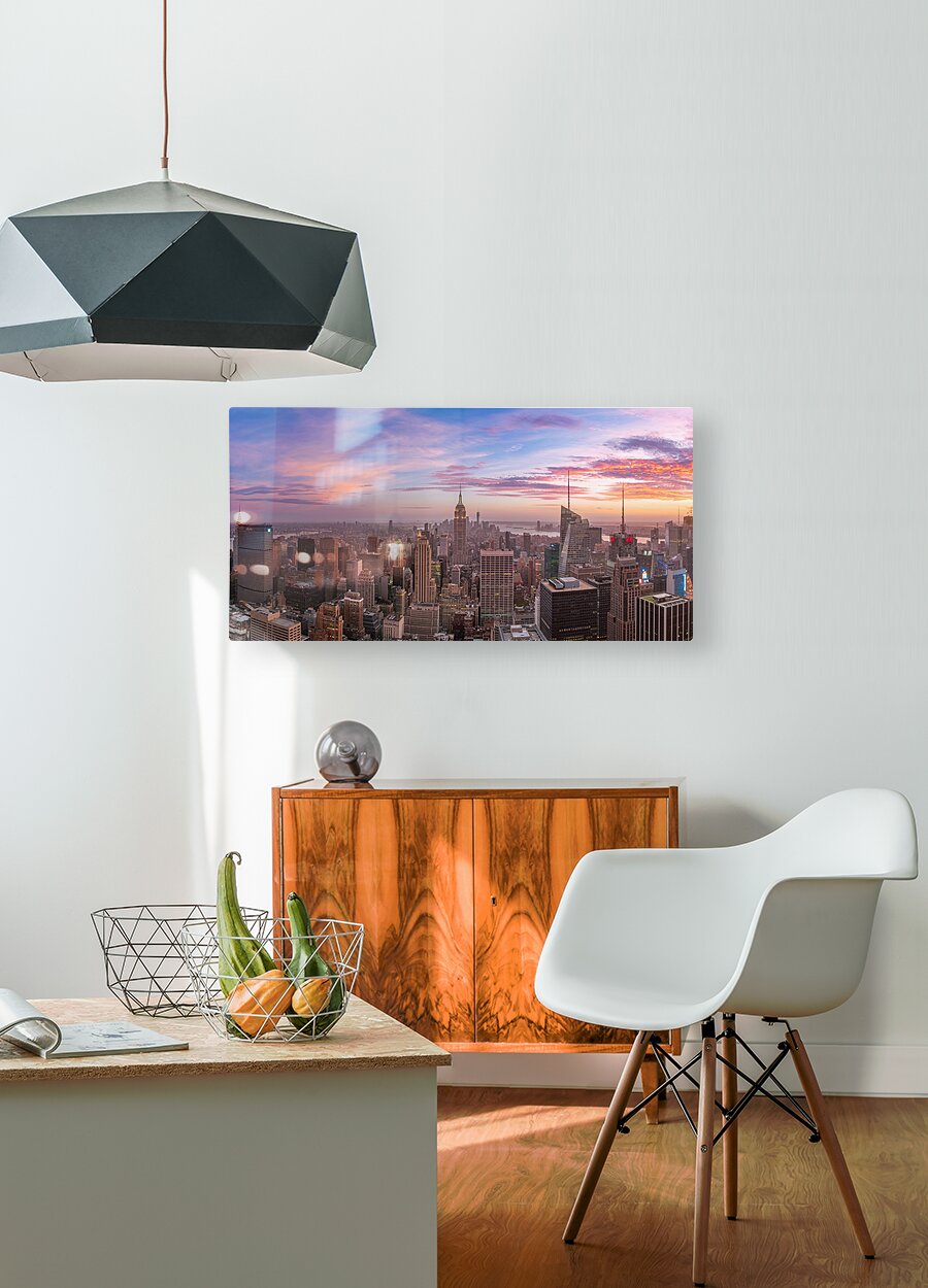 On Top of New York  HD Metal print with Floating Frame on Back