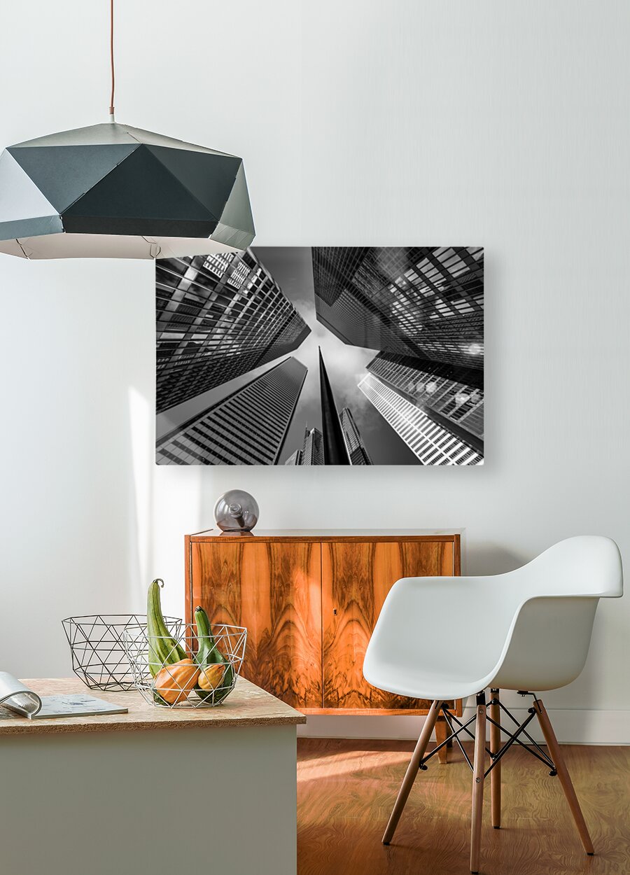 Totonto Financial District  HD Metal print with Floating Frame on Back