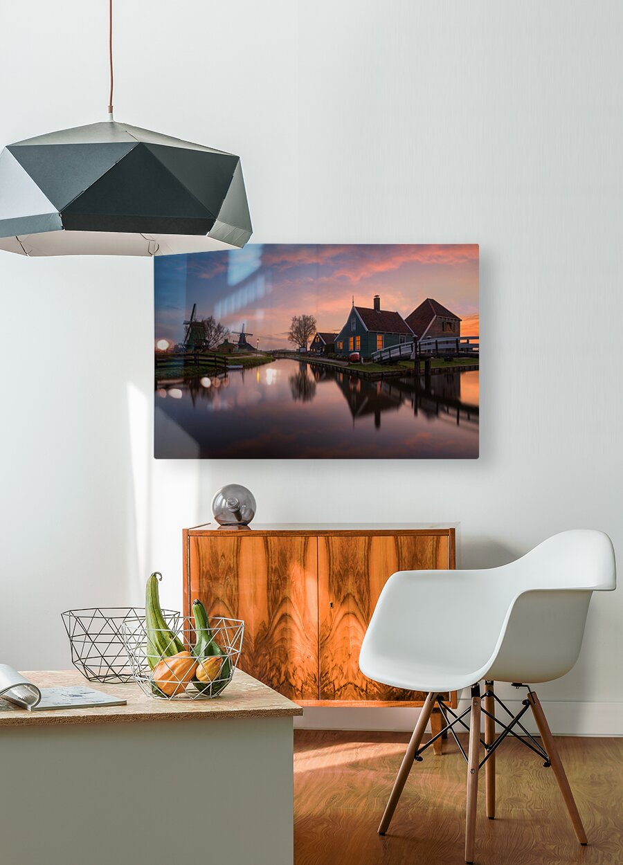 Dutch Landscape  HD Metal print with Floating Frame on Back
