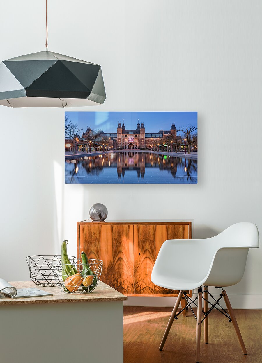 The Rijksmuseum Amsterdam  HD Metal print with Floating Frame on Back