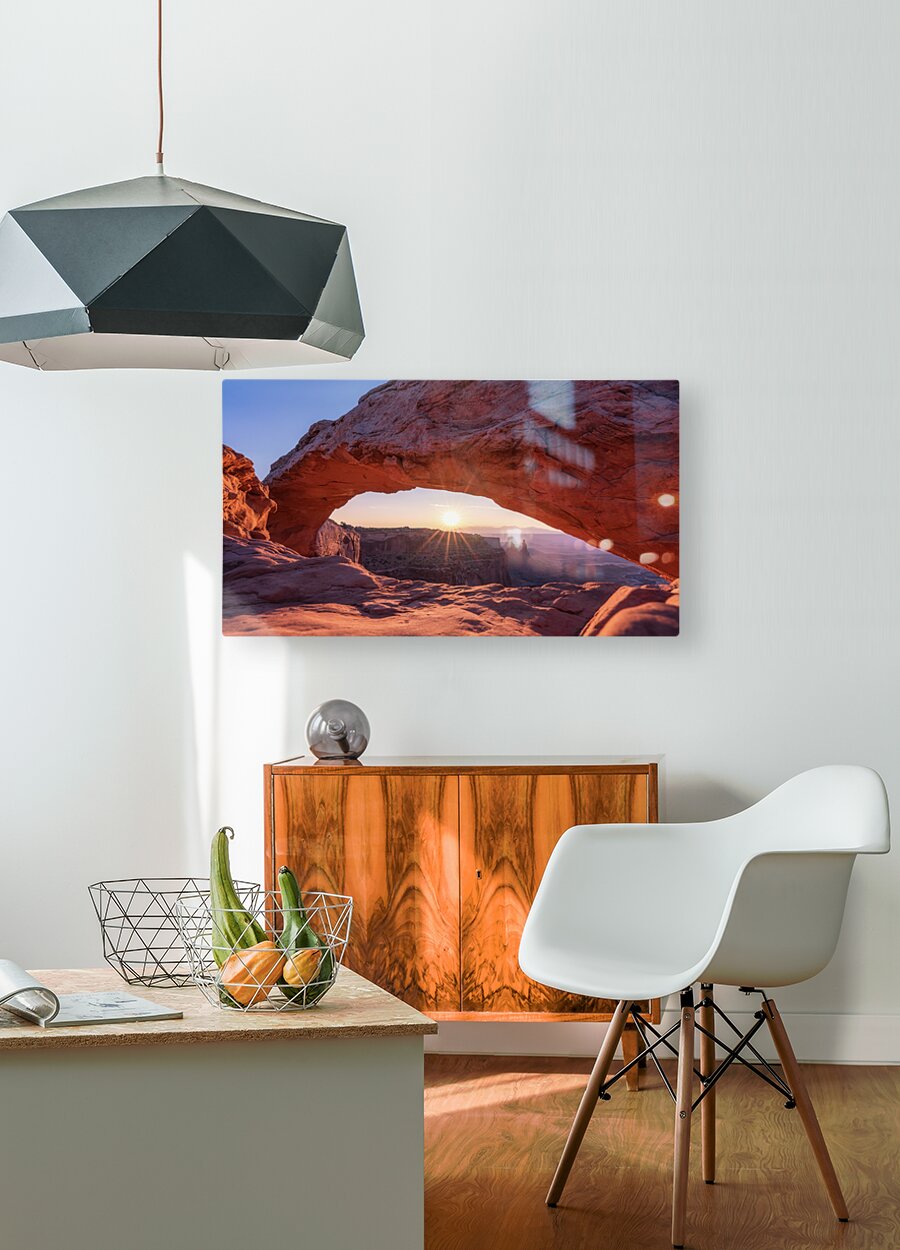 Facing the Sun | Utah  HD Metal print with Floating Frame on Back