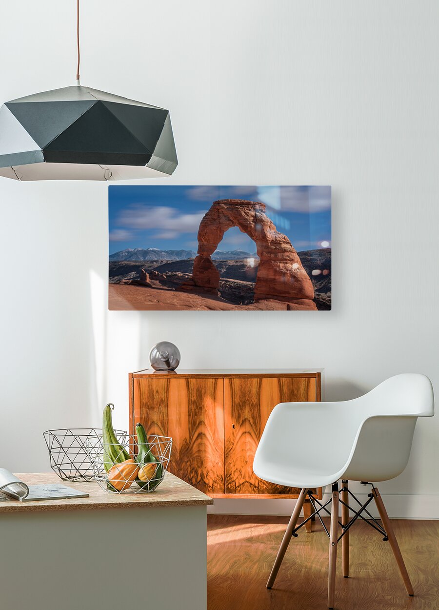 Delicate Arch  HD Metal print with Floating Frame on Back