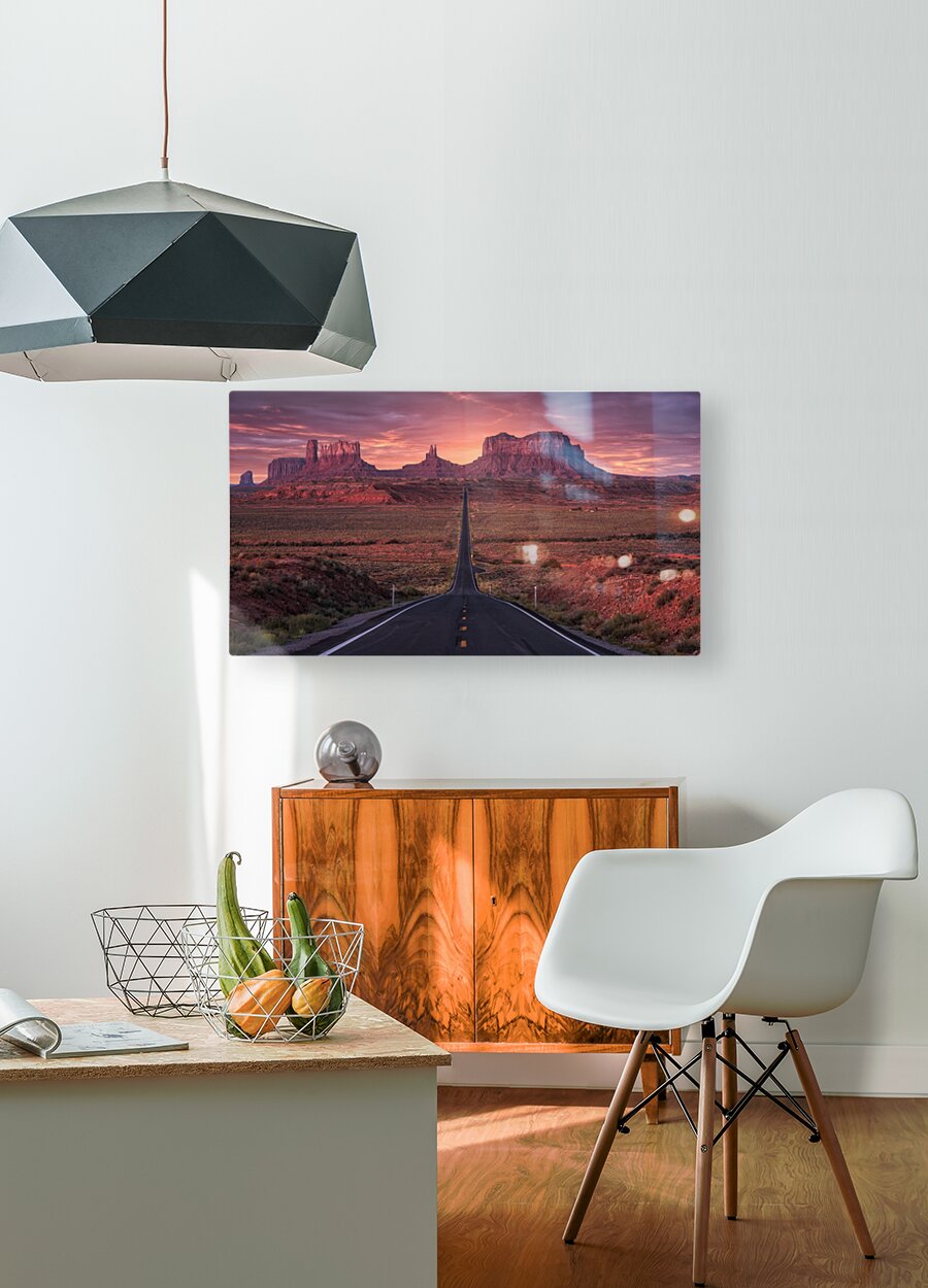 Monument Valley  HD Metal print with Floating Frame on Back