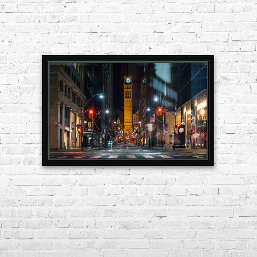 Downtown Toronto HD Sublimation Metal print with Decorating Float Frame (BOX)
