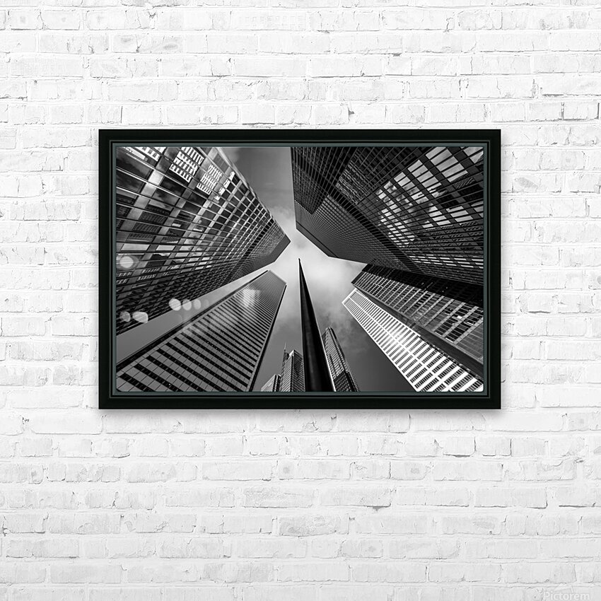 Totonto Financial District HD Sublimation Metal print with Decorating Float Frame (BOX)