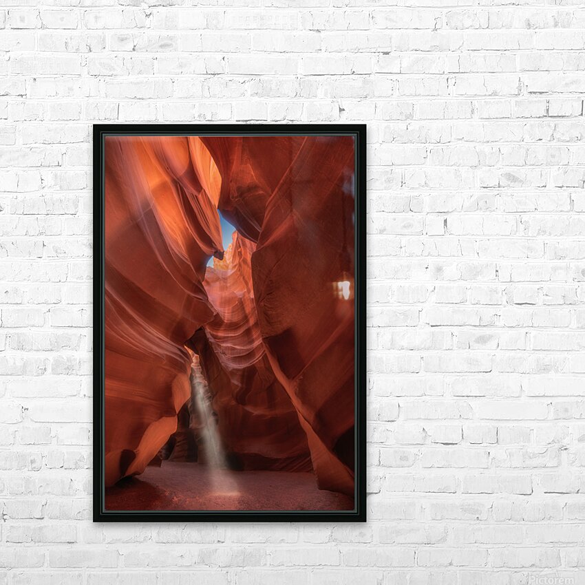 Last Light Upper Antelope Canyon HD Sublimation Metal print with Decorating Float Frame (BOX)