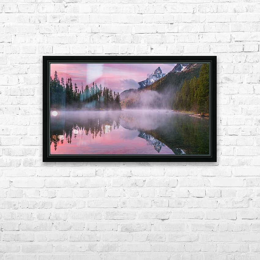 String Lake Grand Teton National Park HD Sublimation Metal print with Decorating Float Frame (BOX)
