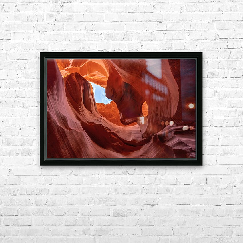 Seahorse Lower Antelope Canyon HD Sublimation Metal print with Decorating Float Frame (BOX)